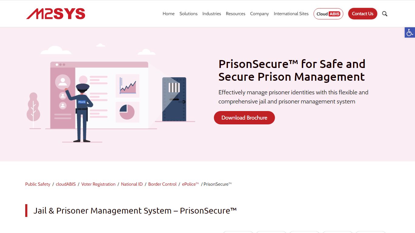 Biometric Jail and Prisoner Management System – M2SYS