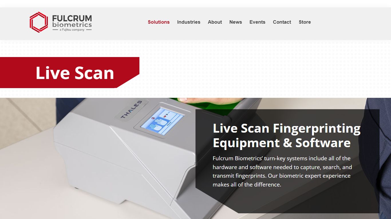 Live Scan Equipment | Live Scan Software | Easy to Operate