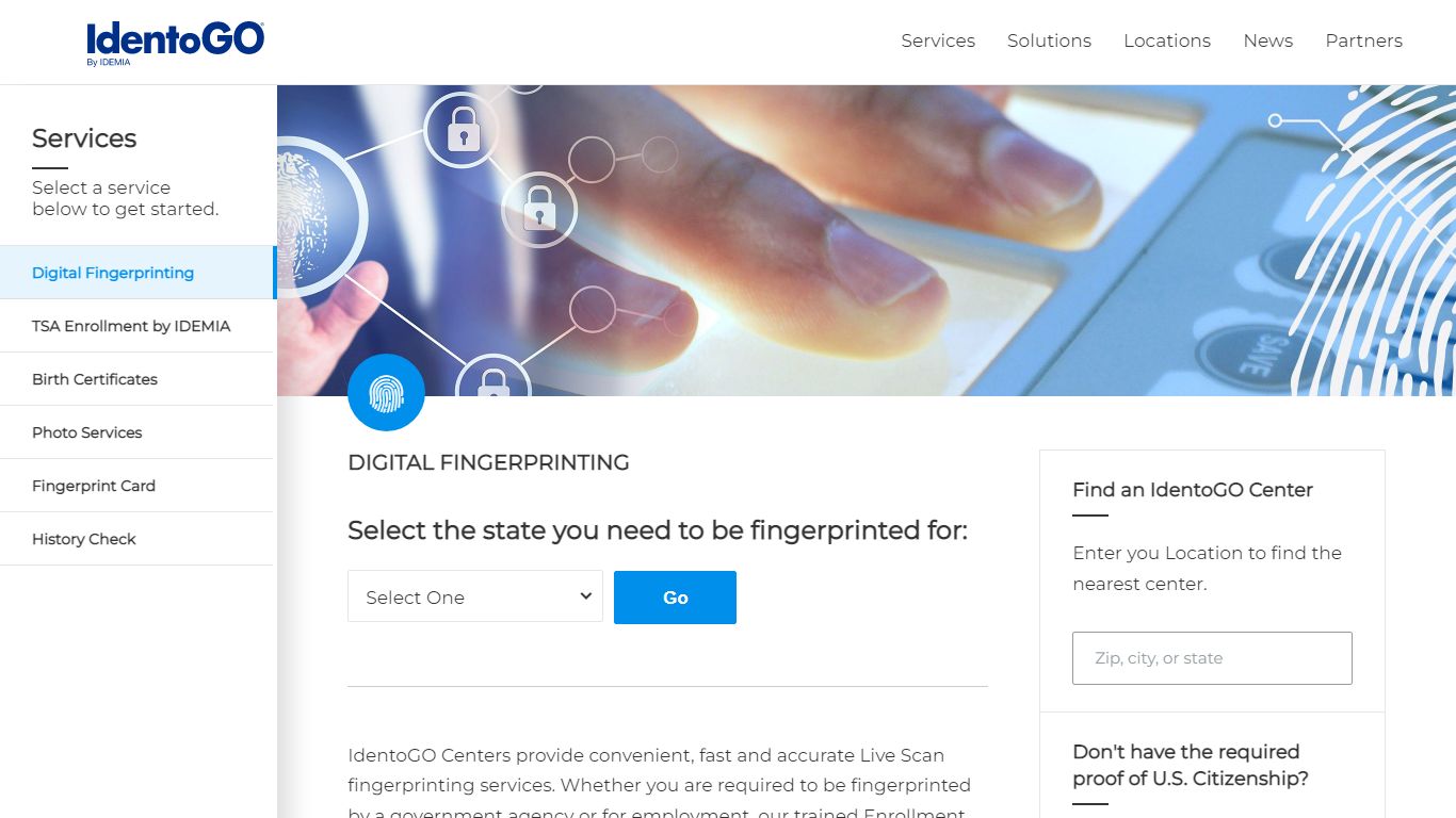 Digital Fingerprinting | Identogo